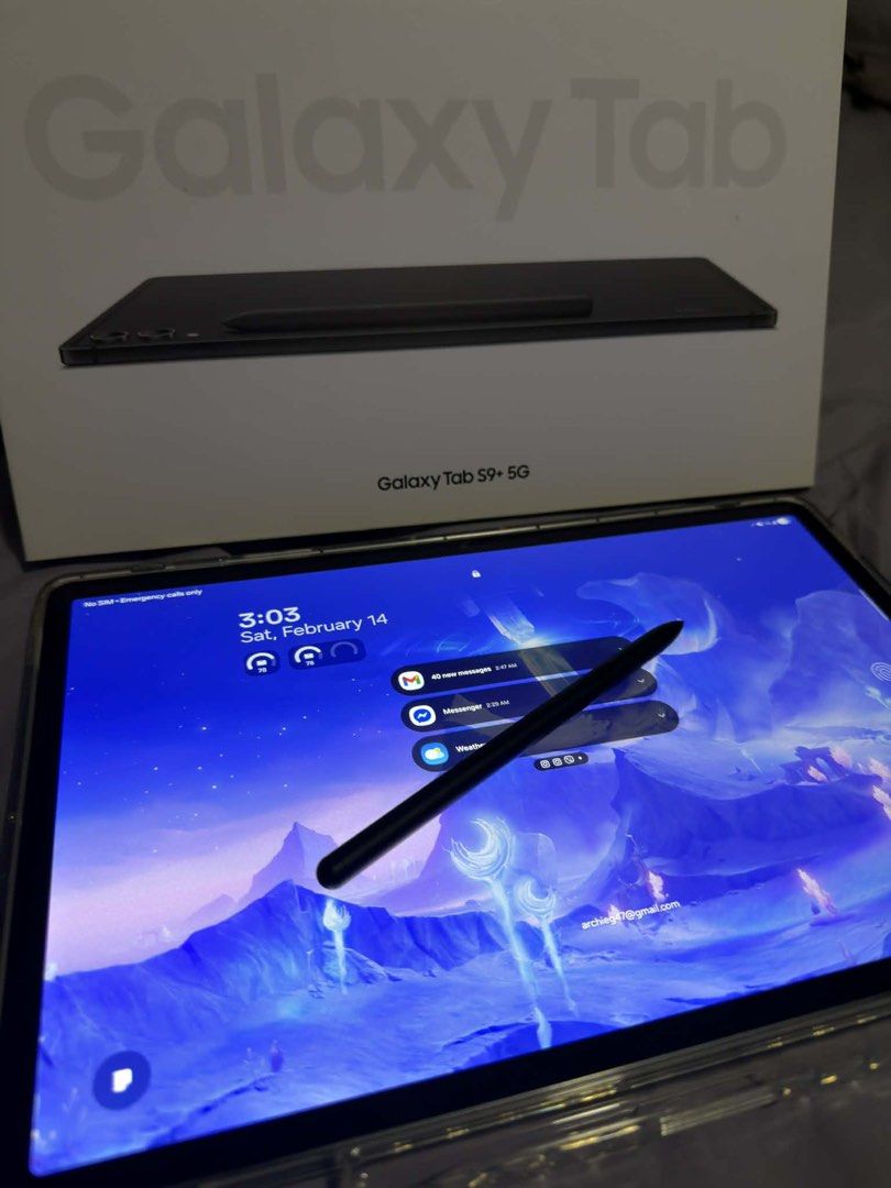 Samsung Galaxy Tab S9+ 5G | 256GB (Category: Android) located in Quezon City. Submitted by ag.garcia (Listing ID 1421465390, Image 3). Description: ‎Display: 12.4-inch ‎Memory & Storage: 12GB RAM/256GB Storage ‎Connectivity: Wi-Fi/Wi-Fi + 5G ‎Included: Original box, S-Pen, case included Includes: goojodoc bluetooth keyboard Bought it 21 months ago (nov 2024) Slightly negotiable ‎ RFS: Updrade.