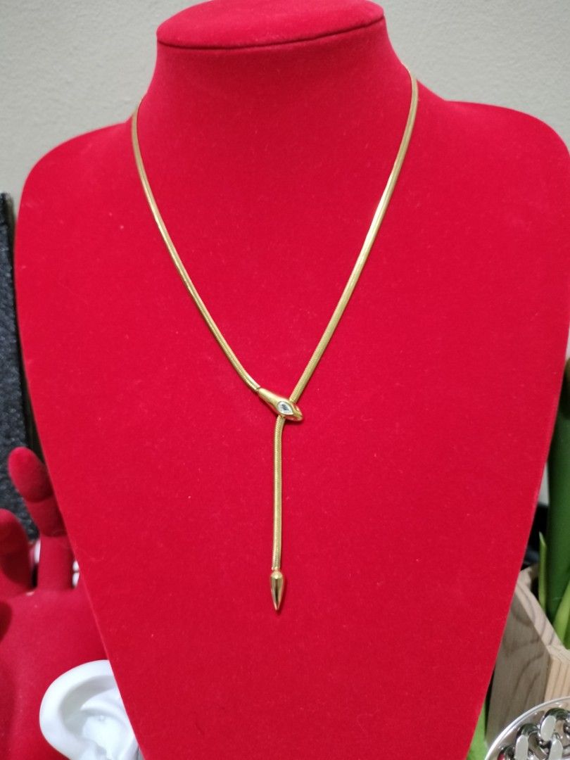 Serpentine Necklace (Category: Necklaces) located in Candelaria. Submitted by jewels_by_mace (Listing ID 1421522679, Image 3). Description: - Gold-tone necklace - stainless steel - hypoallergenic -for everyday use.