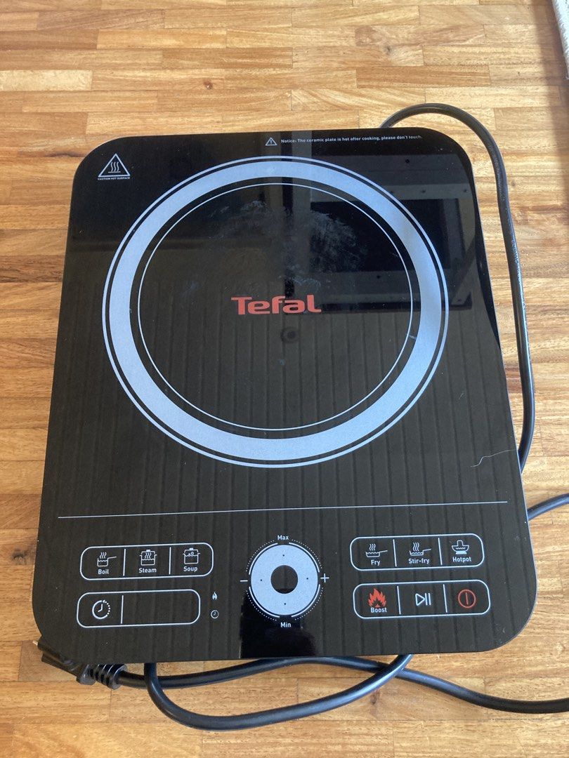 Tefal Induction Cooker (Category: Cookers) located in Taguig. Submitted by paulvp_s (Listing ID 1421528662, Image 1). Description: Tefal IH7208 induction cooker. Bought and used for less than 4 months. Solid quality for home use. RFS: purchased an industrial induction cooker. Purchased at Ansons for 7,500. Willing to let it go for 5,000. .