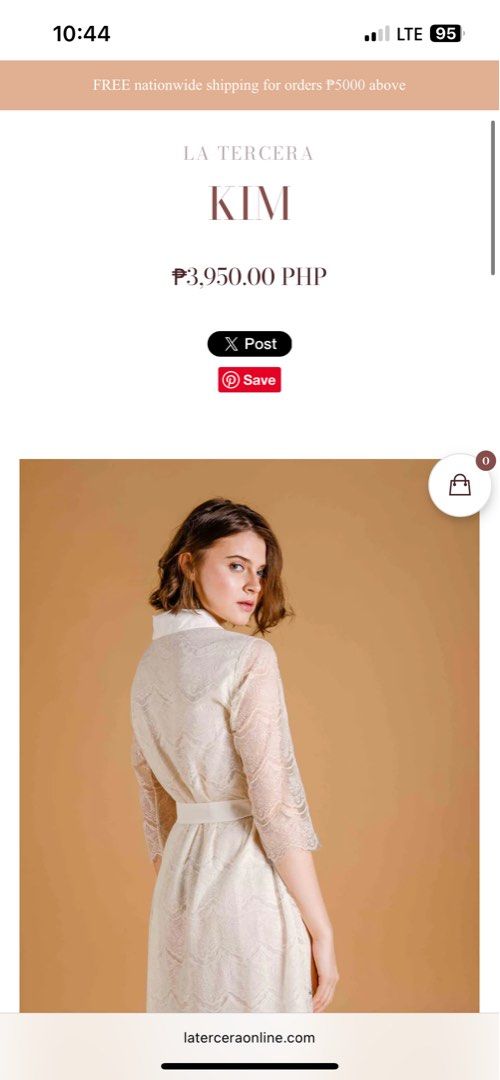 Used Once: La Tercera Bridal Robe (Category: Undergarments & Loungewear) located in Manila. Submitted by irockmysocks_ogee (Listing ID 1421469042, Image 3). Description: No innerwear needed Fits M-L.