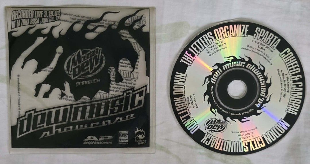 VA - Dew Music Showcase (Category: CDs & DVDs) located in Cebu City. Submitted by g_roshamboo (Listing ID 1421539489, Image 2). Description: CD is a compilation from the Dew Music Showcase. It features artists like The Letters Organize, Sparta, Coheed & Cambria, Motion City Soundtrack, and more. The CD comes with its original case. Recorded live on 3.19.04 at La Zona Rosa - Austin, TX..