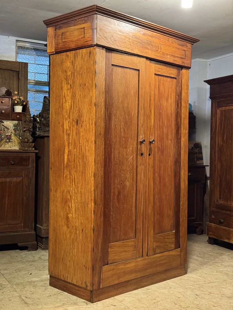 Vintage Solid Narra Tambol Aparador (Category: Shelves, Cabinets & Racks) located in Manila. Submitted by sinaunang_gamit (Listing ID 1421564450, Image 2). Description: Vintage Solid Narra Tambol Aparador Height: 80 inches Length: 48 inches Width: 24 inches ₱15k.