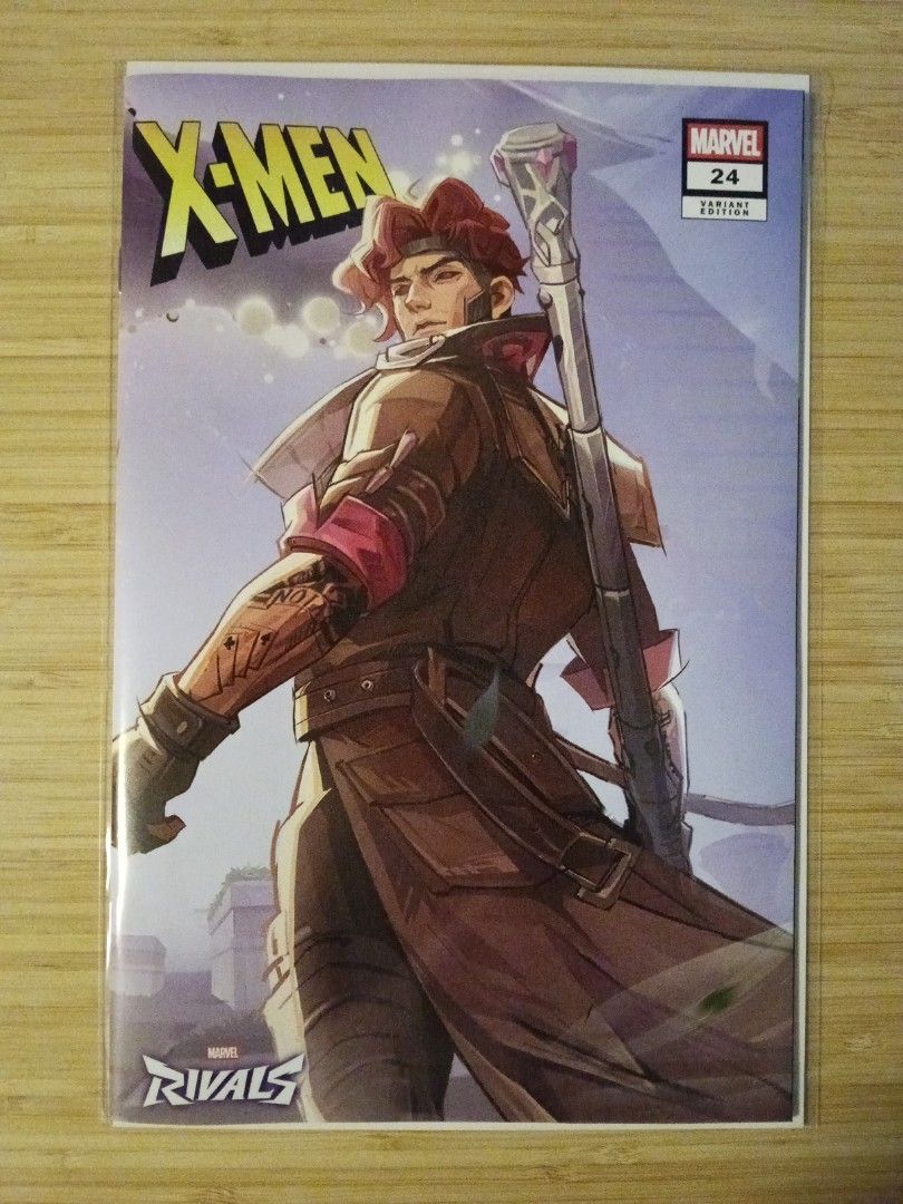 X-Men #24 NetEase Marvel Rivals Wraparound Variant (Category: Comics & Manga) located in Taguig. Submitted by bry_chua (Listing ID 1421597977, Image 2). Description: - X-Men #24 - Published by Marvel - Cover art: Rogue and Gambit - Last price posted - Bagged and boarded Location: Taguig MOP: G-Cash, Maya, or Bank Transfer MOD: Lalamove, Grab, LBC, J&T Buyer will shoulder delivery fee.