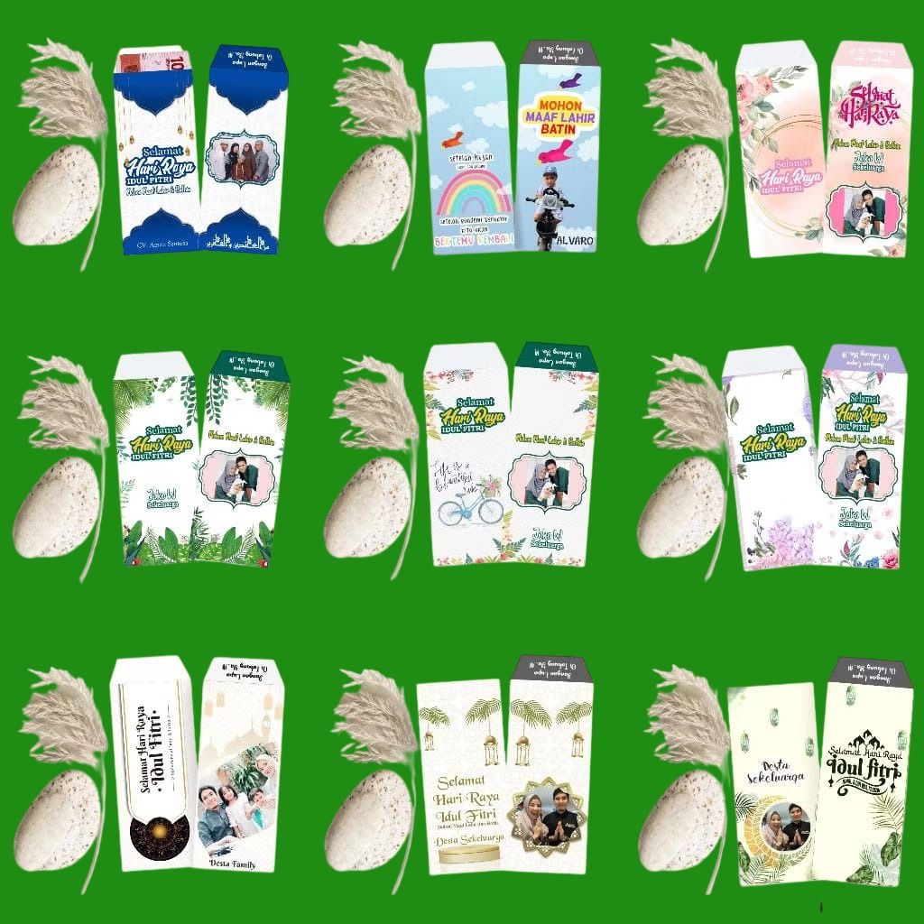 12 pcs Customized envelope customized raya envelope customized hari ...