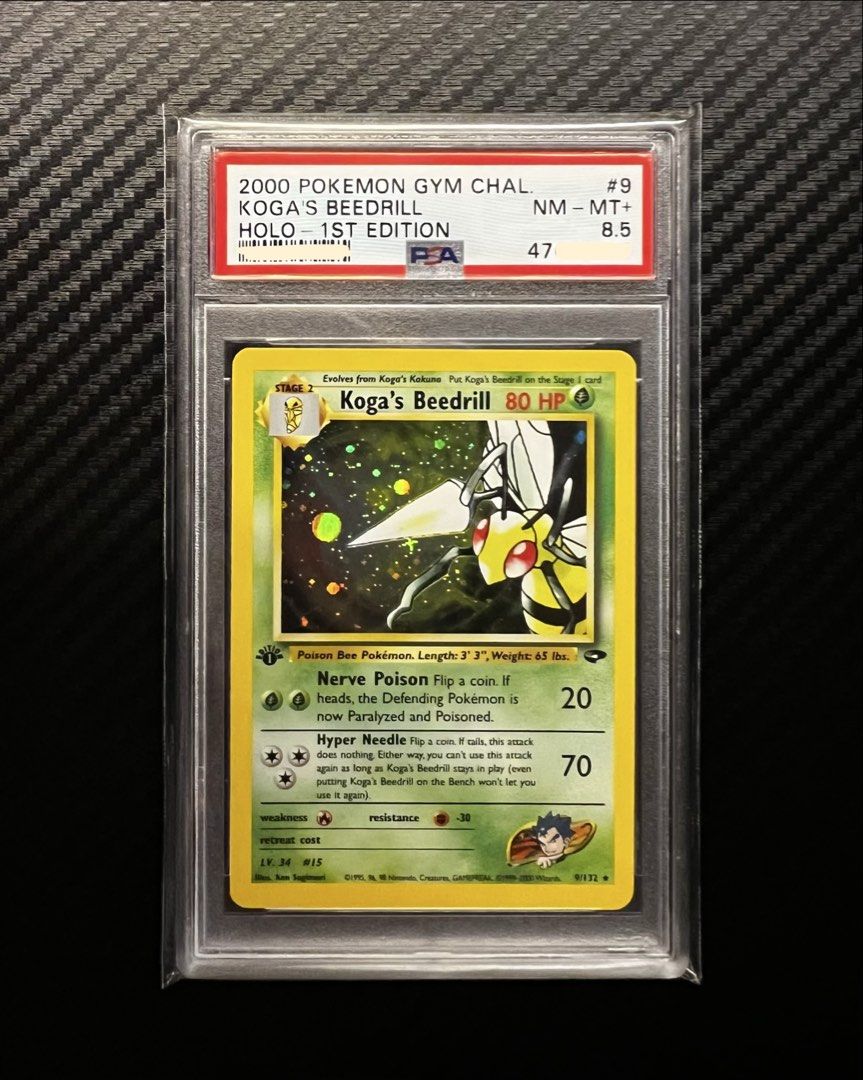 [Low Pop][1st Edition Holo] 2000 Koga's Beedrill #9 Pokemon Gym ...