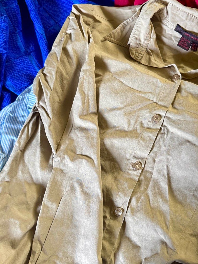 3 for 500! H&M, Zara, ForMe set (Category: Blouses) located in Davao. Submitted by high_vaultage (Listing ID 1421643120, Image 3). Description: PLEASE READ REVIEWS FOR LEGITIMACY! as indicated in tag: 🔸H&M long sleeve size 36, soft cotton, best for M to semi-Large, rarely used 🔸Zara long sleeve size L, ladies fit merong curve sa waist area, best for M to semi-Large, rarely used 🔸ForMe top- Small but can really fit up to XL, can be used as off 