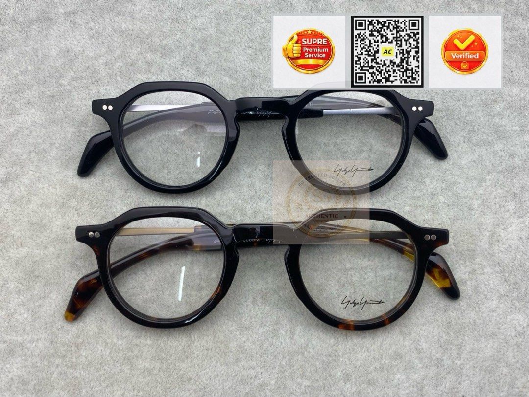 ✧✧ Yohji Yamamoto Eyewear Optical Glasses / Sunglasses / Spectacle / Spectacles — Unisex | Woman | Man •Colour variations available •Authentic •Model: 19-0069-1 •Size: 44-26-145 mm (Category: Sunglasses & Eyewear) located in Singapore. Submitted by archive.collective_sg (Listing ID 1421651469, Image 1). Description: ✅Personalised ( Prescription ) Lens Service To ensure both comfort and clarity, frames can be professionally fitted with lenses suit