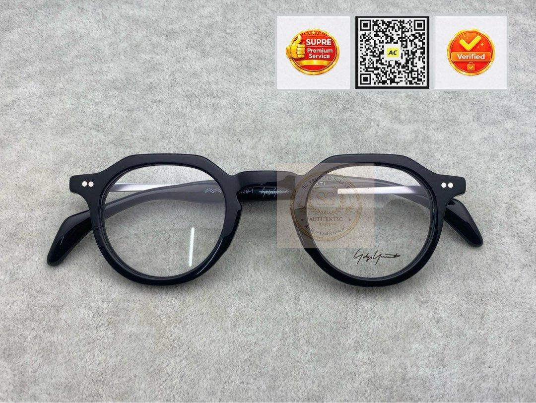 ✧✧ Yohji Yamamoto Eyewear Optical Glasses / Sunglasses / Spectacle / Spectacles — Unisex | Woman | Man •Colour variations available •Authentic •Model: 19-0069-1 •Size: 44-26-145 mm (Category: Sunglasses & Eyewear) located in Singapore. Submitted by archive.collective_sg (Listing ID 1421651469, Image 3). Description: ✅Personalised ( Prescription ) Lens Service To ensure both comfort and clarity, frames can be professionally fitted with lenses suit