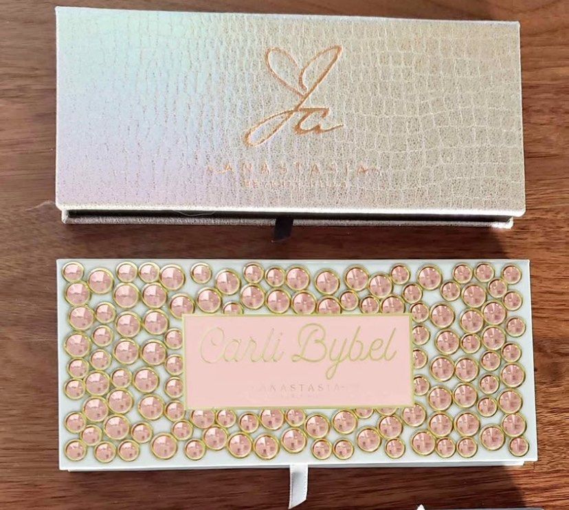 ABH Carli Bybel Eyeshadow Palette (Category: Makeup) located in Quezon City. Submitted by cheerupbby (Listing ID 1421788543, Image 1). Description: Swatched only for pictures. Anastasia Beverly Hills. Will ship when I get back home to the Philippines in October/November 2026. Note: I will only bring what is SOLD. Rfs: Decluttering 📍 QC Can ship thru lalamove or j&t.