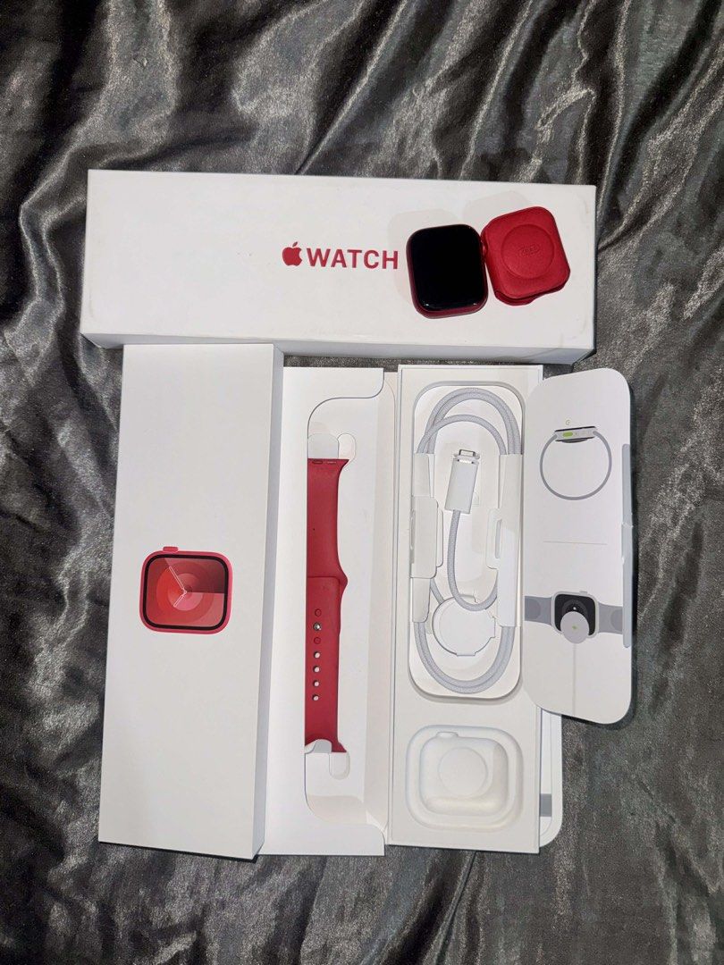 Apple Watch Series 9 GPS 41mm (Category: Wearables & Smart Watches) located in Bulacan. Submitted by jendeukiie (Listing ID 1421736636, Image 1). Description: ˚ ༘ ೀ⋆｡˚ ITEM DESCRIPTION ˚ ༘ ೀ⋆｡˚ 𐙚 Aluminum Case 𐙚 No Issues 𐙚 100% Battery Health 𐙚 Negotiable 𐙚 RFS: Declutter ˚ ༘ ೀ⋆｡˚ MAKE READING A HABIT ˚ ༘ ೀ⋆｡˚ • No order form, No reservation! • No return, No exchange • Strictly 1 day reservation • Payment first before order processing — PAY