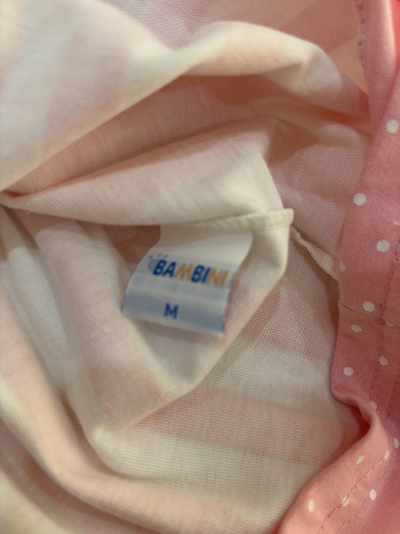 Bambini Striped Dress - Size M (Category: Babies & Kids Fashion) located in Cavite. Submitted by decluttererminer (Listing ID 1421740904, Image 2). Description: - Brand: Bambini - Size: M - Design: Pink and white stripes - Style: Sleeveless dress - Features: Round neckline, bow detail at waist, polka dot hemline - First owner (my baby girl) - Used once - Last price posted - Washed - Mode of payment: GCash/BPI - Mode of delivery: J&T - Payment fir