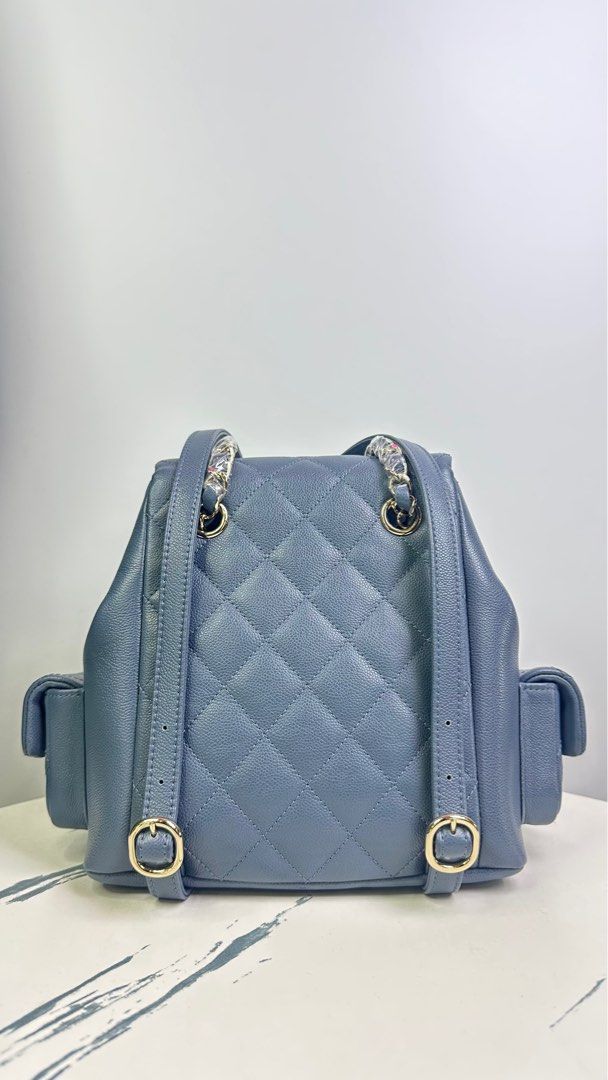 Chanel Duma BackPack Blue Caviar (Category: Luxury Bags & Wallets) located in Manila. Submitted by cjv.luxury (Listing ID 1421628774, Image 3). Description: CJV- 01969 Inclusions: Dustbag & Box ✅ All items are available for 3 months layaway ✅ For cash buyers, items are negotiable. Just shoot your ✅ Trades are welcome, you can bring other luxury bags/items that you wish to sell and we can convert it to store credit. 💯 We are an Entrupy verified b