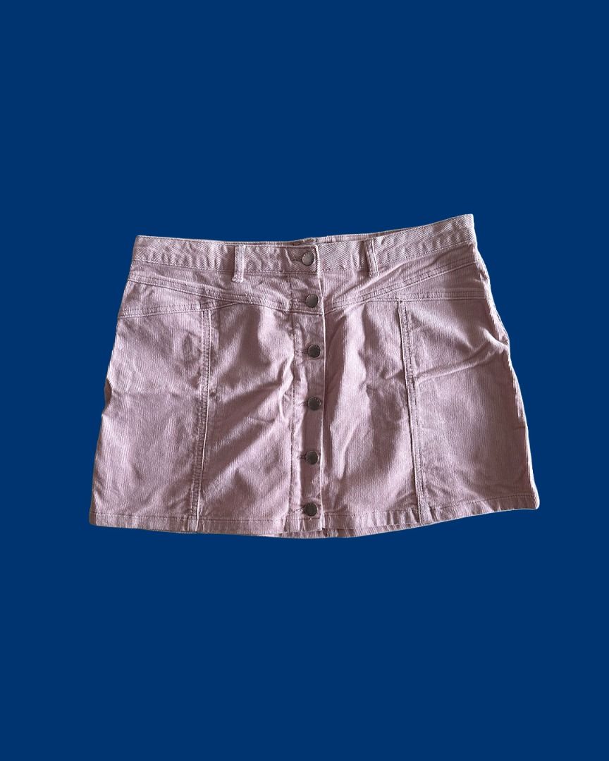 Forever 21 Corduroy Mini Skirt (Category: Skirts) located in Muntinlupa City. Submitted by mmorjo (Listing ID 1421714550, Image 1). Description: - Forever 21 mini skirt - Corduroy fabric - Light pink color - Size 31 - Button-down front - Classic design - Dress up or down.