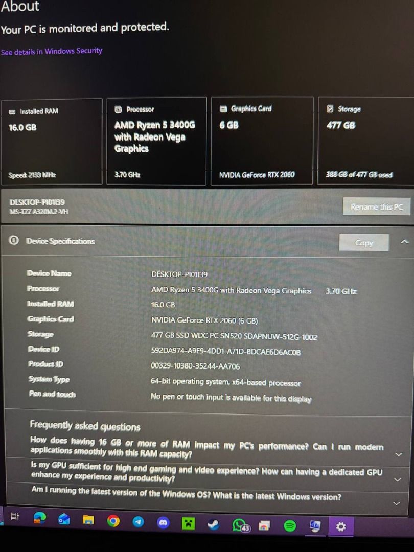 Budget Gaming PC65605121311235112