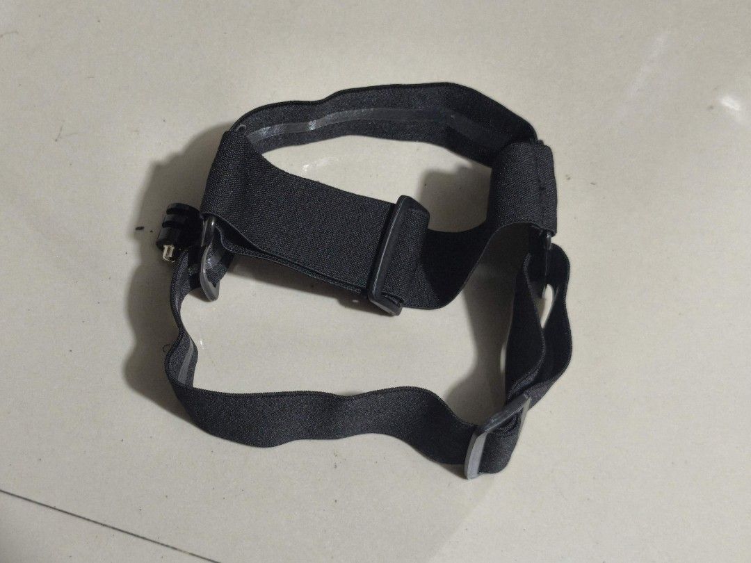 GoPro Head Strap Mount (Category: Other Photography Accessories) located in Taguig. Submitted by juliestjuly (Listing ID 1421719813, Image 1). Description: - GoPro head strap mount - Adjustable straps for a secure fit - Perfect for hands-free action recording - Made of durable black fabric - Features an easy-to-adjust buckle.