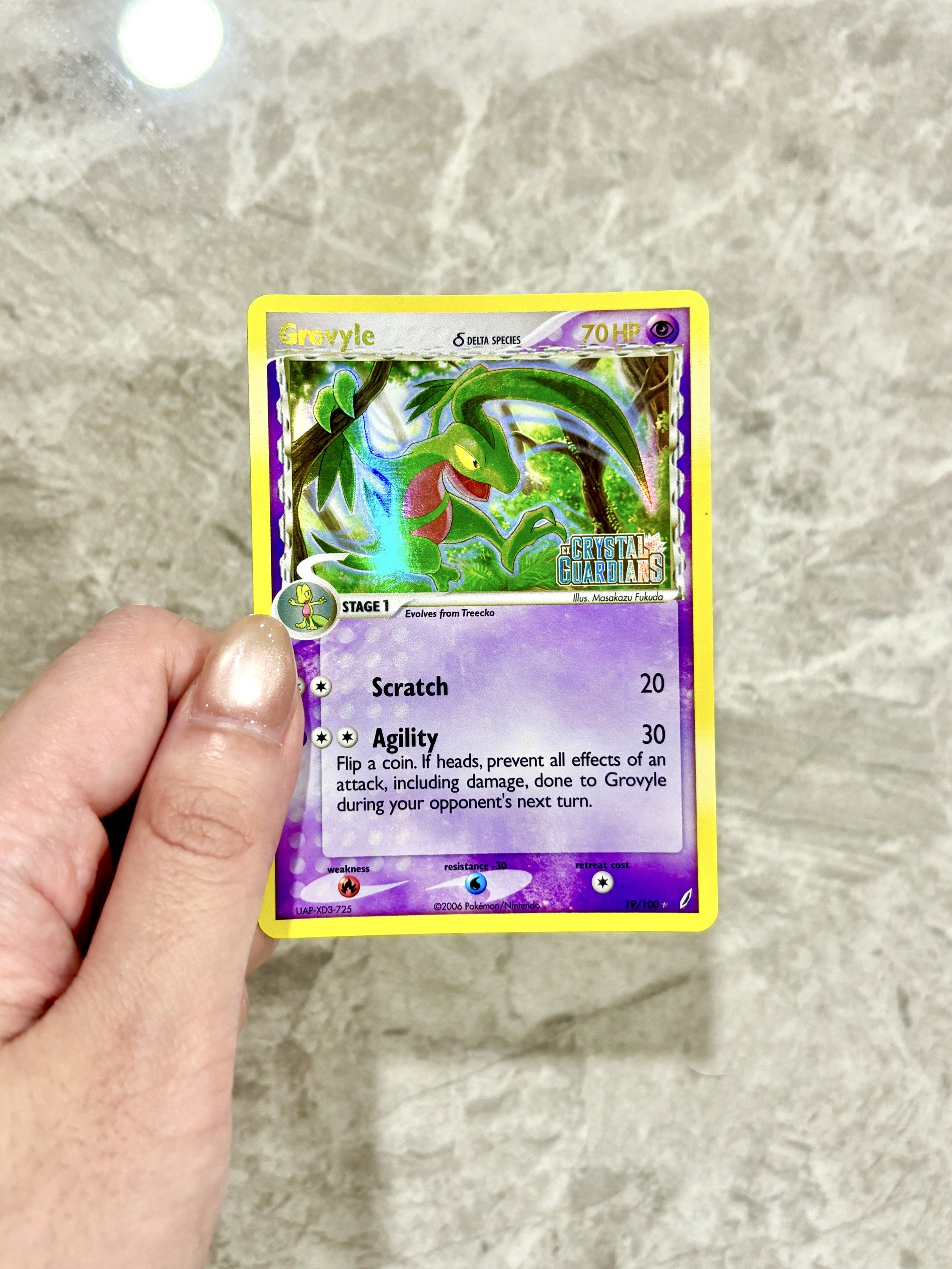 Grovyle Delta Species Reverse Holo Ex Crystal Guardians Stamped TCG Pokemon  Cards Vintage, Hobbies & Toys, Toys & Games on Carousell