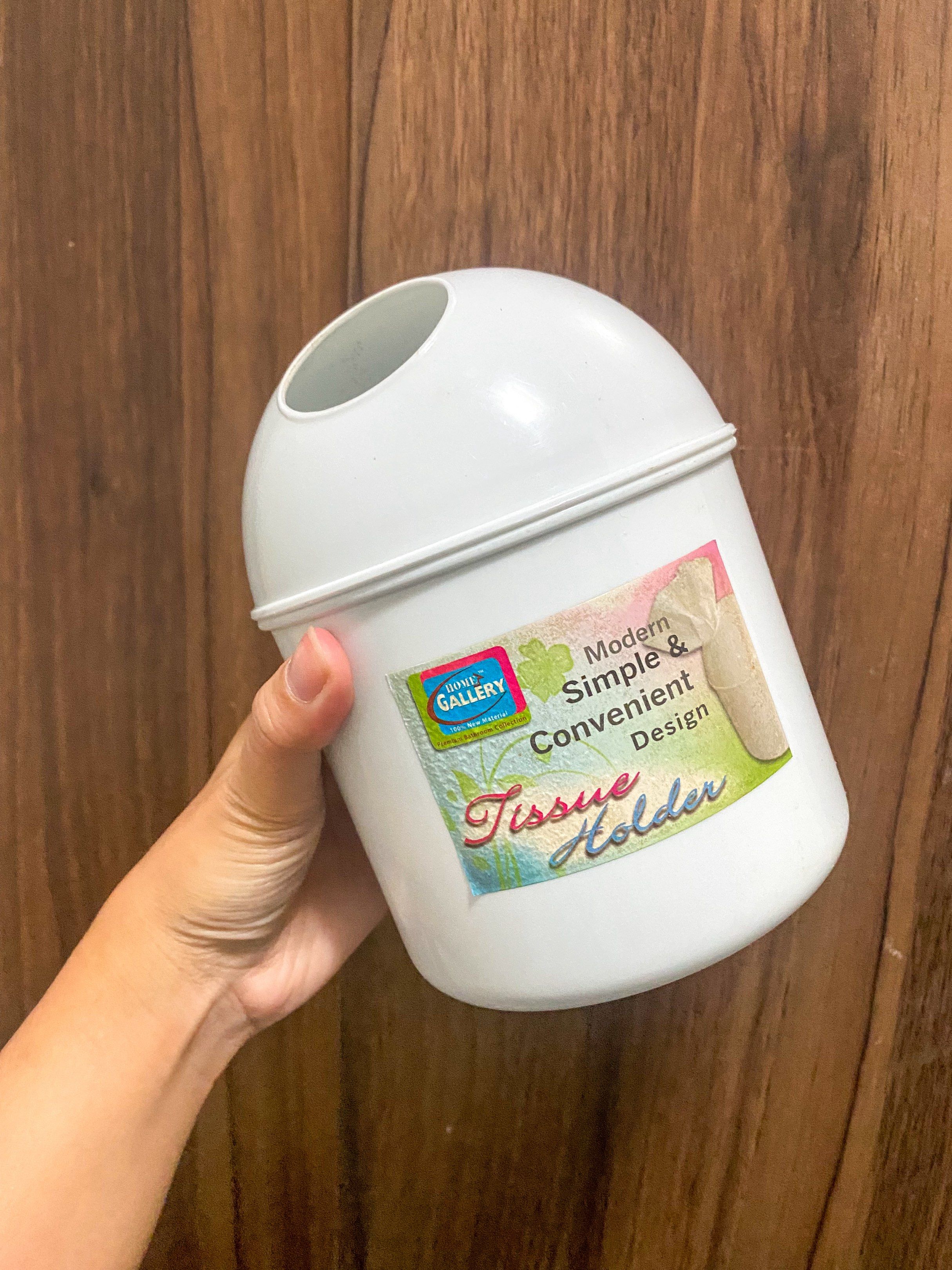 Home Gallery Tissue Holder (White) (Category: Storage Boxes & Baskets) located in Manila. Submitted by passmystyle (Listing ID 1421738858, Image 3). Description: Saglit lang nagamit, and nakatago lang for some time..