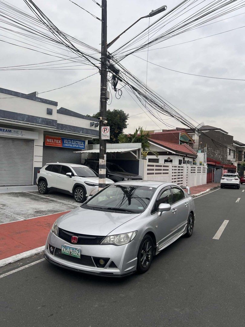 Honda Civic 1.8 VTI-S (A) (Category: Used Cars) located in Rizal. Submitted by grumfo (Listing ID 1421722435, Image 1). Description: HONDA CIVIC FD 1.8S MUGEN RR INSPIRED AUTOMATIC TRANNY HONDA CIVIC FD 1.8S 2008 ACQUIRED ORIG OR CR 2VALID ID 3SIGNS GAGAMITIN NALANG COLD AC NO TRANNY ISSUE NO ENGINE ISSUE (UPGRADES) MUGEN RR BODY KITS FC MAGS OCTAGON TAIL LIGHTS ORIG STANLEY 300K ANTIPOLO MASINAG LOC.
