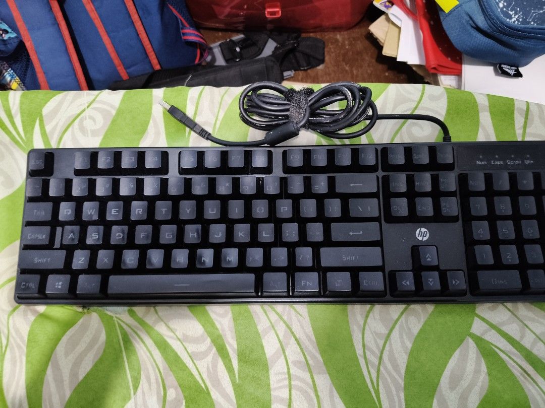 HP Gaming Keyboard K300 (Category: Computer Keyboard) located in Cavite. Submitted by harveycaraan (Listing ID 1421763800, Image 1). Description: - HP K300 Gaming Keyboard - Full-sized layout - Black finish - Wired connection (USB) - Model: K300 - Good working condition.