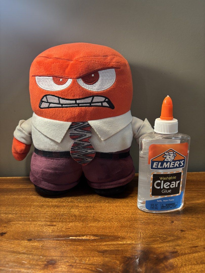 Inside Out Anger Plush Toy - medium size (Category: Plushies & Soft Toys) located in Calamba. Submitted by cur8d (Listing ID 1421713941, Image 3). Description: - Inside Out Anger plush toy - Features Anger's iconic look: red head, white shirt, purple pants, and tie - Made of soft material - Well-made and durable - Perfect collectible for Inside Out fans.