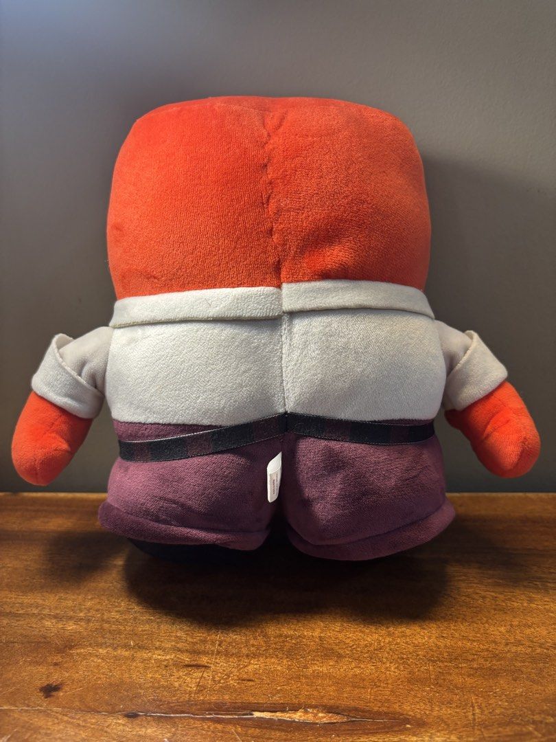 Inside Out Anger Plush Toy - medium size (Category: Plushies & Soft Toys) located in Calamba. Submitted by cur8d (Listing ID 1421713941, Image 2). Description: - Inside Out Anger plush toy - Features Anger's iconic look: red head, white shirt, purple pants, and tie - Made of soft material - Well-made and durable - Perfect collectible for Inside Out fans.