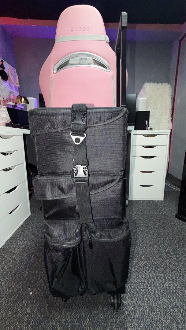 Kemier Studio Makeup Case with Wheels (Category: Makeup) located in Cavite. Submitted by judithcruzgamboa (Listing ID 1421627706, Image 3). Description: Selling this premium professional rolling makeup case, ideal for makeup artists, hairstylists, nail technicians, estheticians, and crafters. ✨ Condition & Background: Purchased in Portugal. Bought and only used at home to store accessories. Never used outdoors. Very clean and well-maintained. Fea