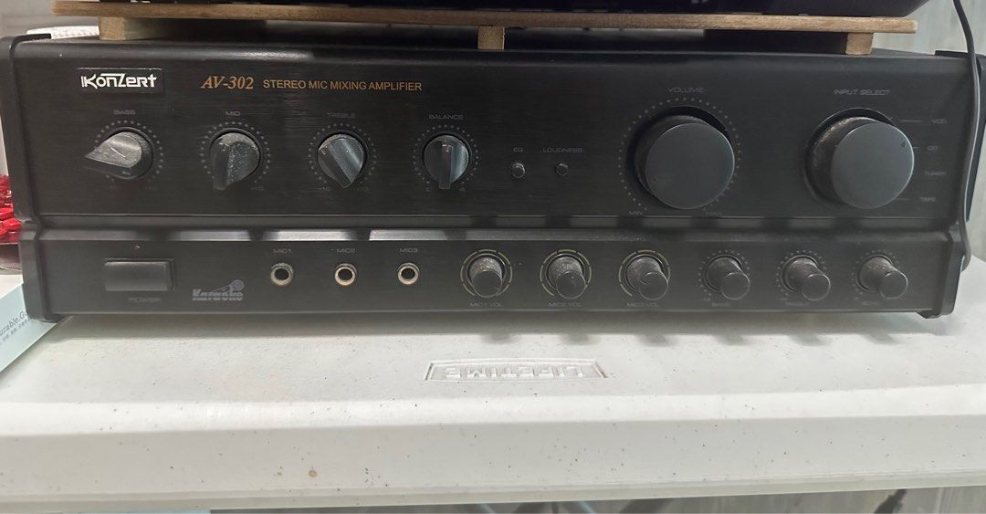 Konzert Amplifier with 450 watt speakers (Category: Soundbars, Speakers & Amplifiers) located in Marikina City. Submitted by arvin_ravi (Listing ID 1421783945, Image 3). Description: 450 WATTS speaker set (3k for the set) Amplifier model av-302 (2.5 for amplifier) 3 mic input With free aux cables & Bluetooth connector Signs of usage in the pic but all 3 items are in good working condition Original price 12.5k selling for 5.5k RFS upgraded to wire