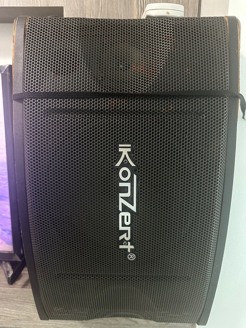 Konzert Amplifier with 450 watt speakers (Category: Soundbars, Speakers & Amplifiers) located in Marikina City. Submitted by arvin_ravi (Listing ID 1421783945, Image 1). Description: 450 WATTS speaker set (3k for the set) Amplifier model av-302 (2.5 for amplifier) 3 mic input With free aux cables & Bluetooth connector Signs of usage in the pic but all 3 items are in good working condition Original price 12.5k selling for 5.5k RFS upgraded to wire