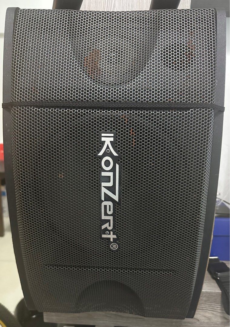 Konzert Amplifier with 450 watt speakers (Category: Soundbars, Speakers & Amplifiers) located in Marikina City. Submitted by arvin_ravi (Listing ID 1421783945, Image 2). Description: 450 WATTS speaker set (3k for the set) Amplifier model av-302 (2.5 for amplifier) 3 mic input With free aux cables & Bluetooth connector Signs of usage in the pic but all 3 items are in good working condition Original price 12.5k selling for 5.5k RFS upgraded to wire