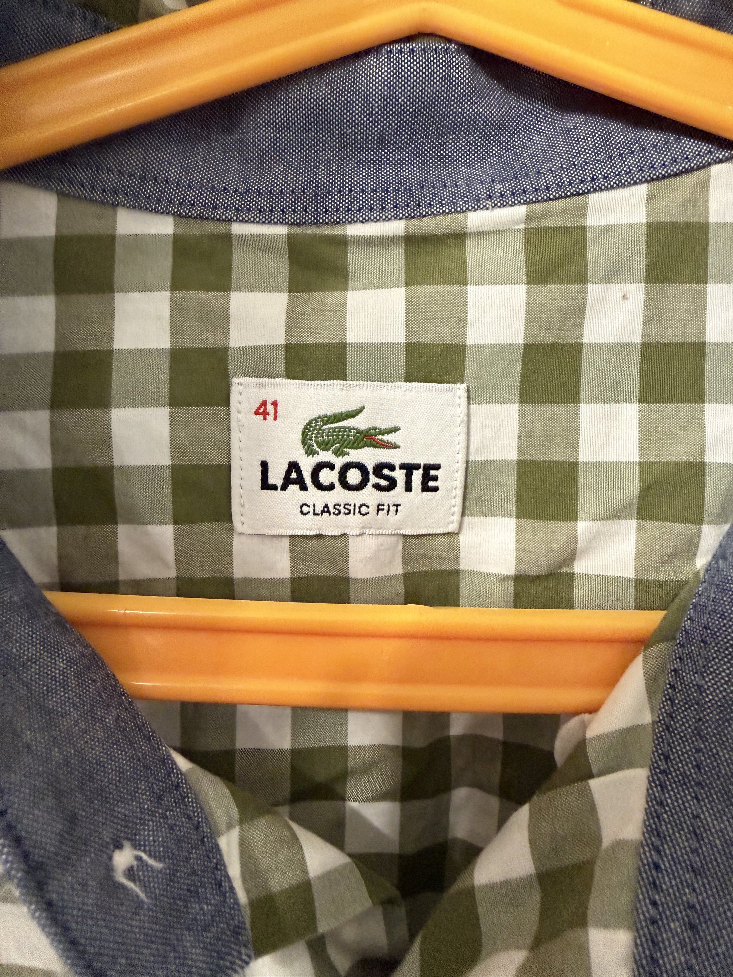 Lacoste Classic Fit Checkered Shirt (Category: Tshirts & Polo Shirts ) located in Pasay City. Submitted by philippps (Listing ID 1421702031, Image 3). Description: Lacoste checkered polo buttondown Large Authentic/Legit Used once.