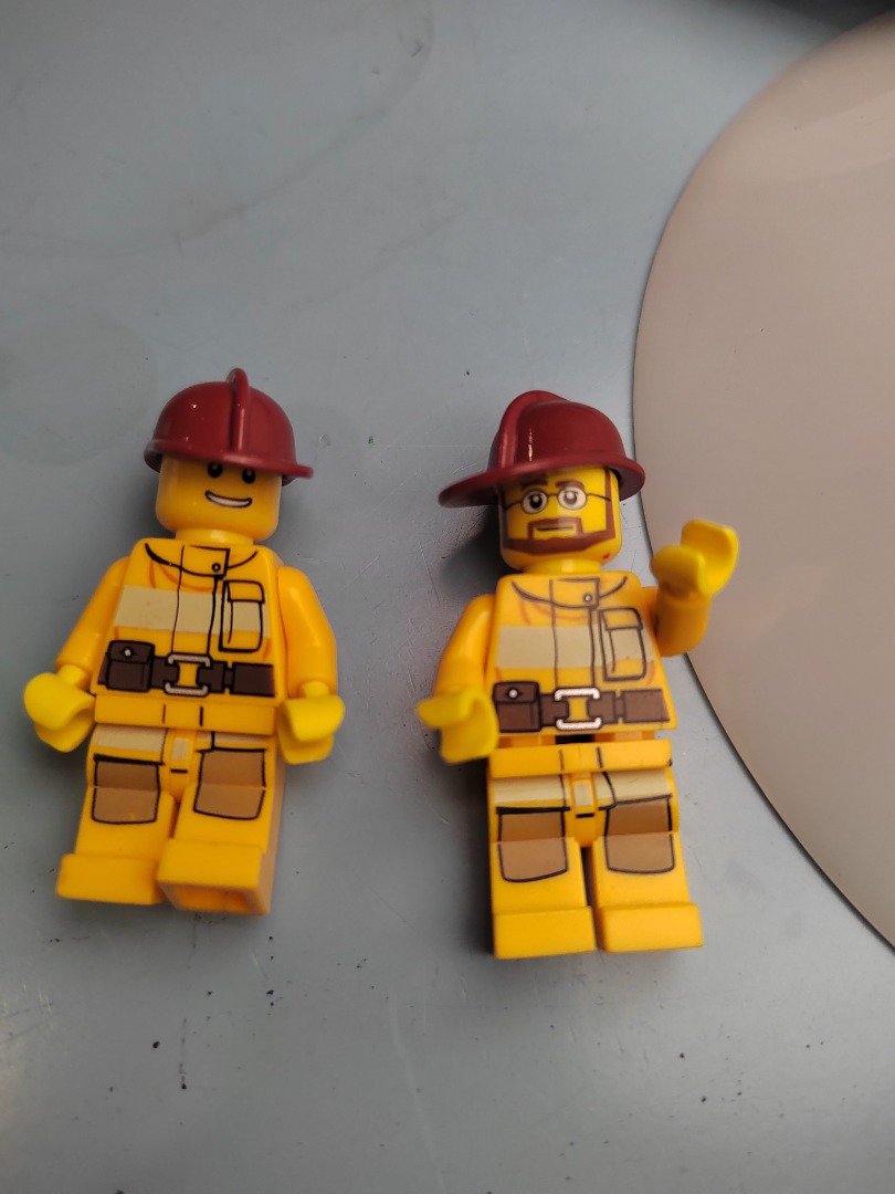 Lego Firefighter Minifigure, Hobbies & Toys, Toys & Games on Carousell