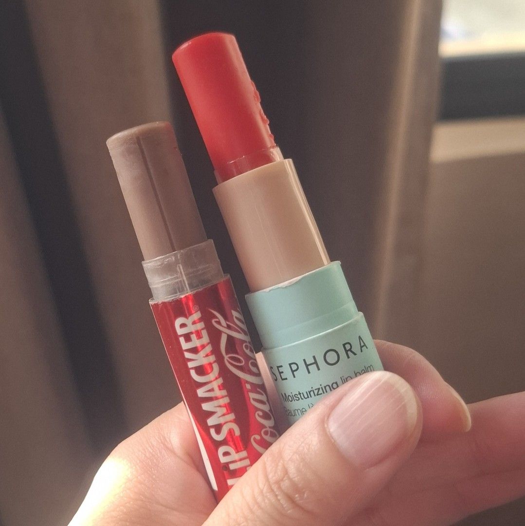 Lip Smacker Coca-Cola & Sephora Lip Balm (Category: Makeup) located in Iloilo. Submitted by mgu.shoppe_ph (Listing ID 1421789479, Image 2). Description: Selling as set Used for swatches only Bought it last year.