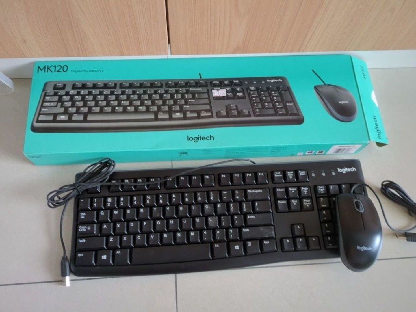 Logitech MK120 Wired Keyboard and Mouse Combo, Computers & Tech, Parts ...