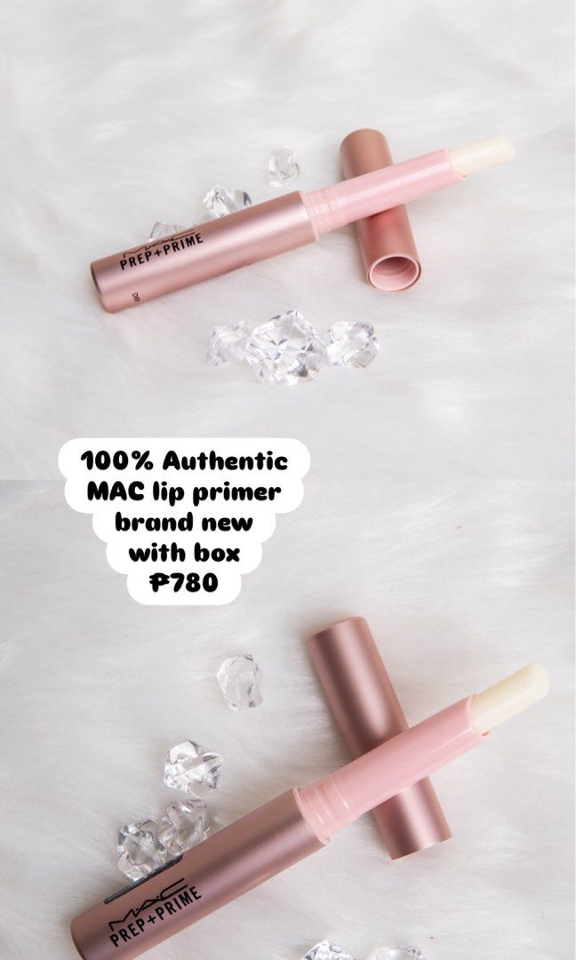 MAC Prep + Prime Lip Primer (Category: Makeup) located in Agdangan. Submitted by lavishbyji22912 (Listing ID 1421779724, Image 1). Description: - Authentic MAC Prep + Prime Lip Primer - Brand new, with original box - Creates a smooth base for lip color - Prevents lipstick feathering - Extends lipstick wear - Hydrates and conditions lips.