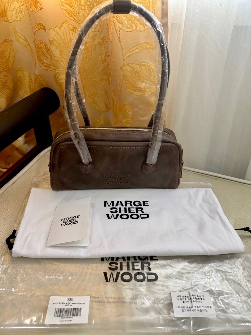 MARGE SHERWOOD Soft Boston EW (Washed brown pull-up) (Category: Luxury Bags & Wallets) located in Cebu City. Submitted by huff.puff (Listing ID 1421700778, Image 1). Description: 💯 Authentic, money- back guaranteed 100% cow leather Brand new ✨ Ready to ship! Free SF within Ph 🤎 Last 4 photos for reference. Ctto 📍 Cebu City.