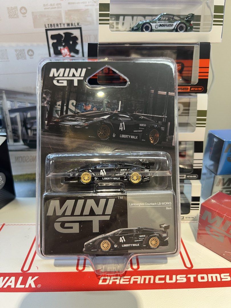 Mini GT Lamborghini Countach LB-WORKS Black, Hobbies & Toys, Toys ...
