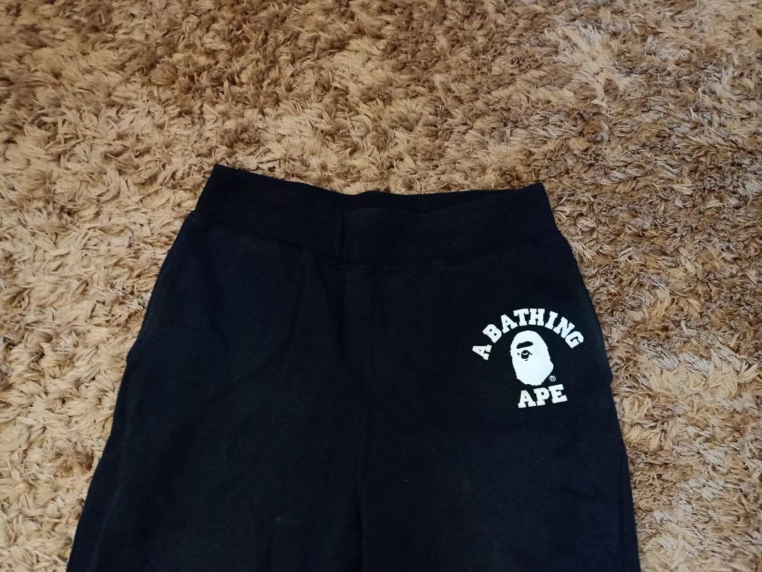 Original bape jogger pants for men (Category: Joggers) located in Binmaley. Submitted by fashionluxury058 (Listing ID 1421639053, Image 2). Description: original bape jogger pants for men in very good condition size: 34 to 36 men color black.