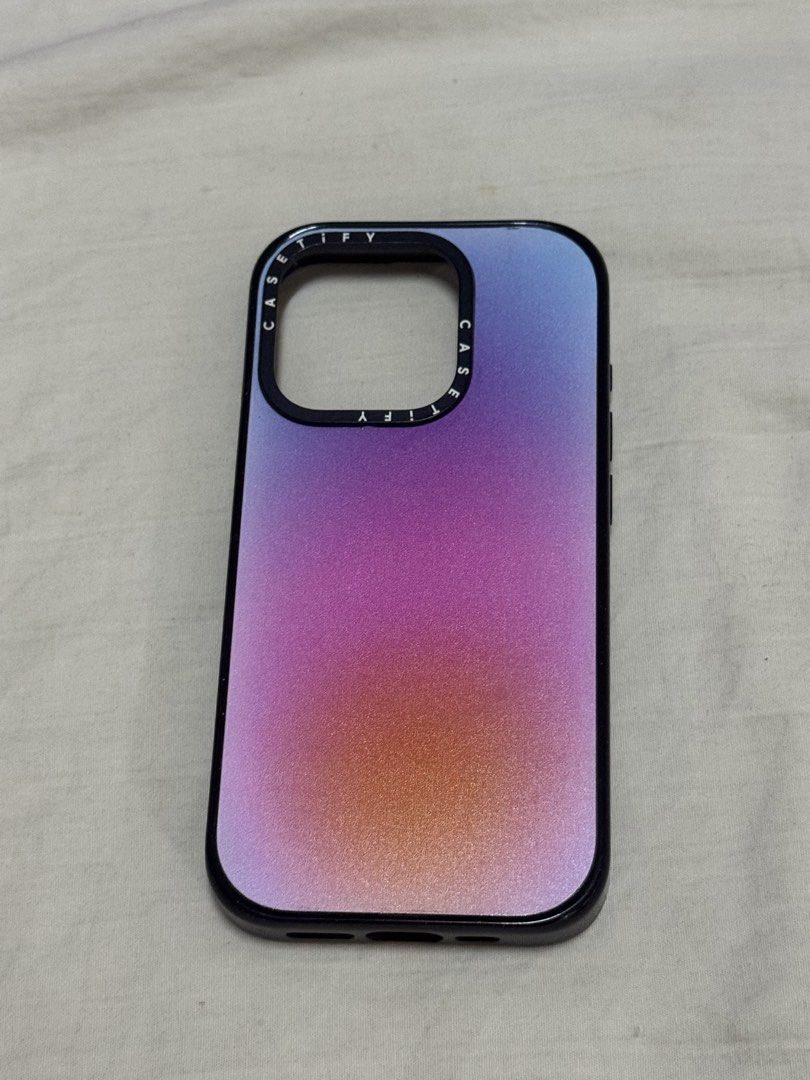 ORIGINAL CASETIFY IPHONE 15 PRO CASES (Category: Cases & Sleeves) located in Manila. Submitted by yenazdeclutter (Listing ID 1421632121, Image 2). Description: ‼️ PLEASE READ BEFORE SENDING A MESSAGE ‼️ RFS: Decluttering Cherry Mix case: I absolutely loved this case! Used it for 4 months, bought it at around 2900 pesos using voucher Purple Aura: Already bought this secondhand so I'm selling this for 500 pesos only. Also a very good case 👍🏼 - P2