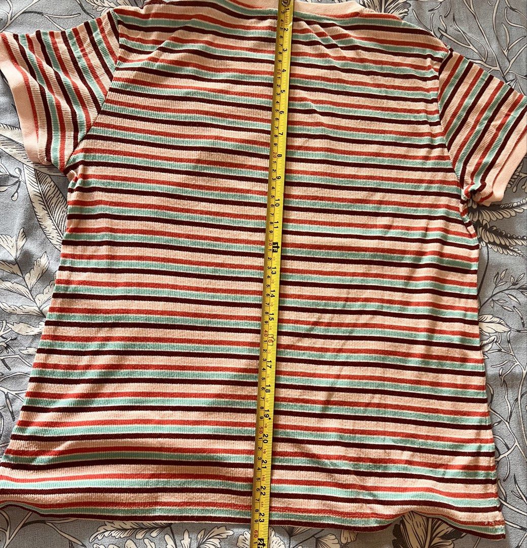Oxgn Striped T-shirt (Category: Shirts) located in Manila. Submitted by beatep (Listing ID 1421699975, Image 1). Description: See actual pics for reference Shipping will be shouldered by the buyer.