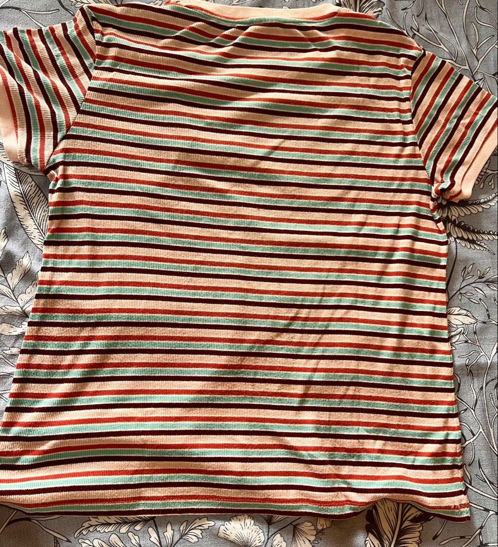 Oxgn Striped T-shirt (Category: Shirts) located in Manila. Submitted by beatep (Listing ID 1421699975, Image 2). Description: See actual pics for reference Shipping will be shouldered by the buyer.
