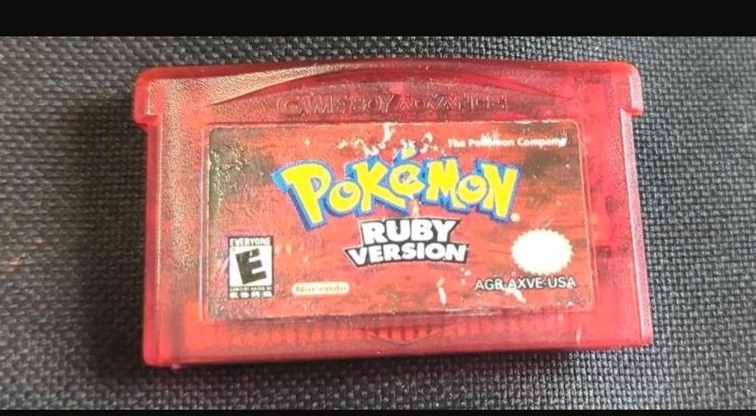 Pokemon Ruby Version Game Boy Advance Cartridge, Video Gaming, Video ...