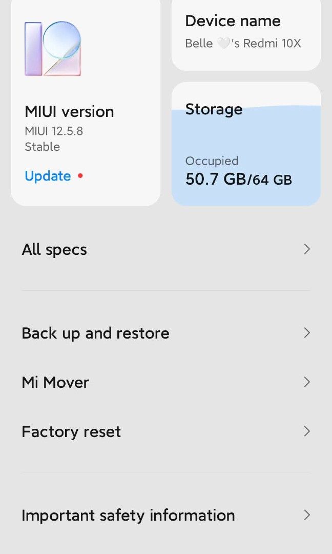 REDMI 10X 5G (Category: Xiaomi) located in Taguig. Submitted by brilliant.belle (Listing ID 1421695622, Image 2). Description: 📣 RUSH SALE REDMI 10X 5G NO ISSUE GAMING PHONE WITH NEWLY INSTALLED SCREEN PROTECTOR AND ANOTHER FREE SCREEN PROTECTOR PRICE: 2500.