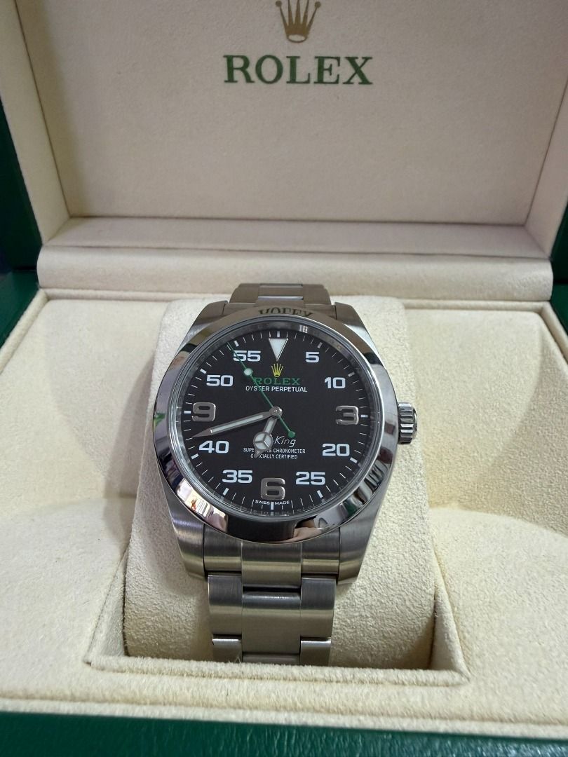 Rolex Air-King 40mm (Category: Luxury Watches) located in Manila. Submitted by rhyswatchmnl (Listing ID 1421700226, Image 1). Description: Rolex Air-King 40mm 116900 Year 2016 Full Set Condition 9.8/10 San Juan/New Manila QC On Hand 435,000.