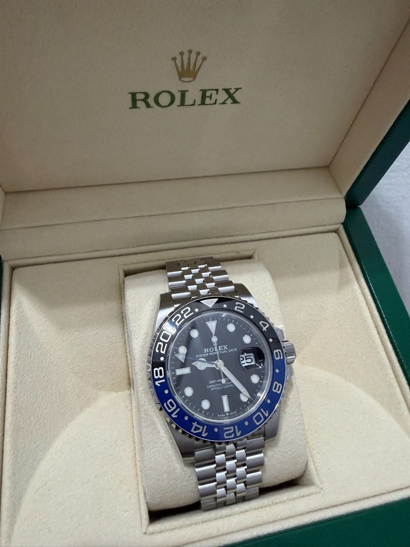 Rolex GMT-Master II Batgirl (Category: Luxury Watches) located in Manila. Submitted by rhyswatchmnl (Listing ID 1421701008, Image 1). Description: Rolex GMT-Master II Batgirl 40mm 126710BLNR Year 2019 Full Set Condition 9.8/10 San Juan City/New Manila QC On hand Other Watches available.
