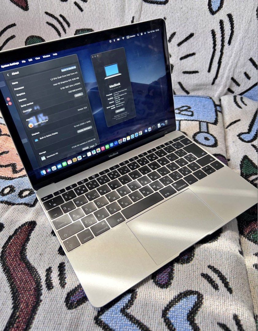 Rush MacBook Retina 12" (Category: Laptops & Notebooks) located in Pateros City. Submitted by djsunoiii (Listing ID 1421758983, Image 1). Description: MacBook Retina 12-inch (2017) 12-inch Retina Display 1.2GHz Dual-Core Intel Core m3 8GB 1867 MHz LPDDR3 RAM Intel HD Graphics 615 1536 MB macOSVentura (Version 13.8 With Box 15,000.00 Very negotiable tawad lng po..