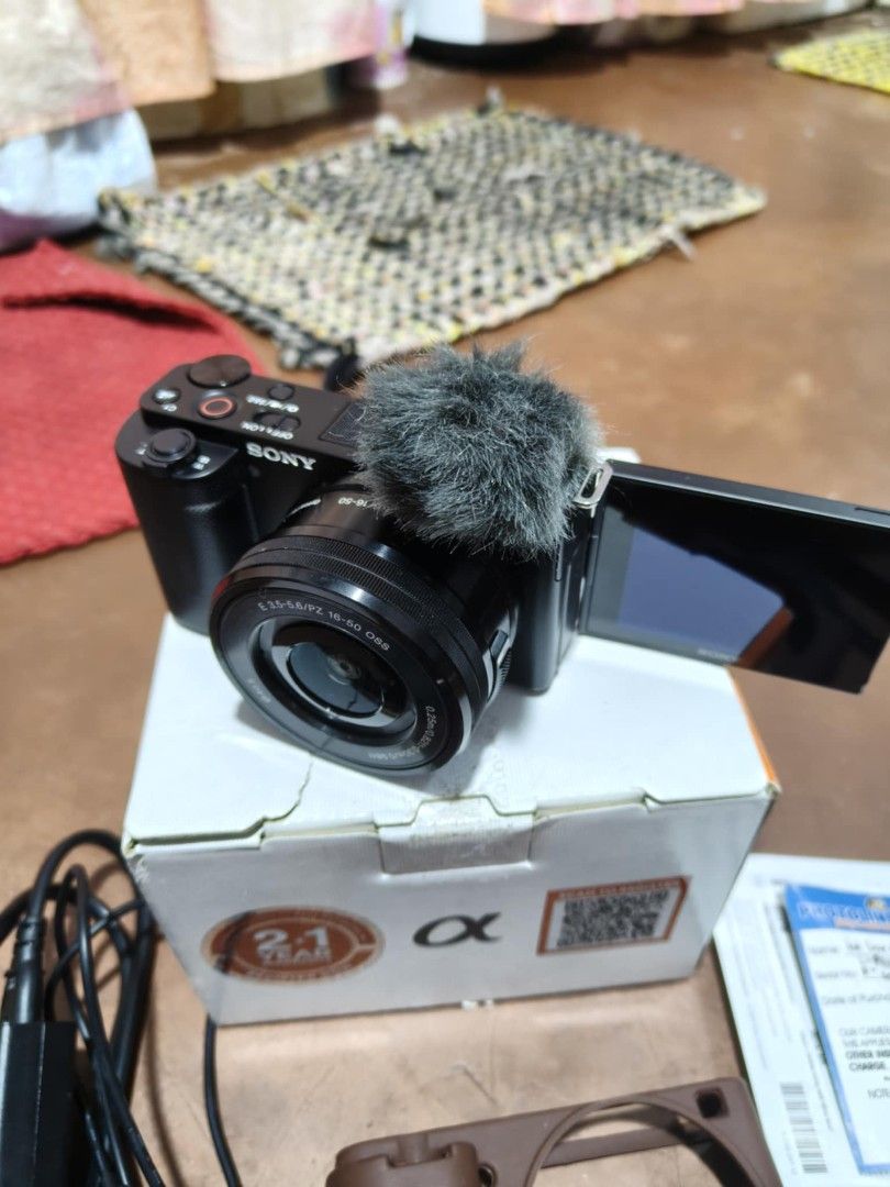 Sony ZV-E10 Mirrorless Camera 4K Video 1 Month Old (Category: Cameras) located in Manila. Submitted by camera.matrix.ph (Listing ID 1421766045, Image 2). Description: Sony ZV-E10 Mirrorless Camera 4K Video 1 Month Old Complete Set with 64gb Sony Sd Card with 3 yrs Receipt Warranty 36000 Last price 36,000 Only Tipid Kana agad 36k po Purchase date Nov 18,2025 With 3 years Warranty With Charger With Box With Receipt With Battery With 64gb Sony Card 