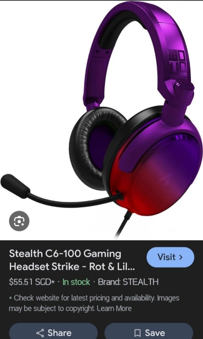 STEALTH C6-100 GAMING HEADPHONE (Category: Headphones & Headsets) located in Cabuyao City. Submitted by Bike_Clothing10 (Listing ID 1421638024, Image 1). Description: READ FIRST.. FOR SALE: STEALTH C6-100 GAMING HEADPHONE Excellent Condition Looks New With Mic and Volume Control Legit PRICE: 1500 Free Shipping (J&T) PICK UP OR SHIPPING ONLY LOCATION: Cabuyao Laguna -NO COD/COP- PM FOR INQUIRIES...