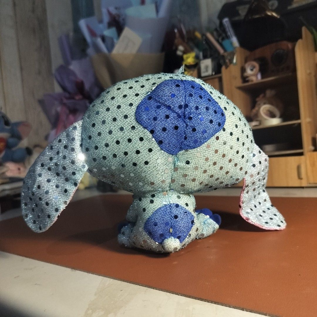 Stitch Sequin Plush Toy (AUTHENTIC DISNEY Brand) (Category: Plushies & Soft Toys) located in Bocaue. Submitted by chilly.beans (Listing ID 1421737843, Image 2). Description: A Bedazzled Boi 💎✨(sequin) - Cute Stitch plush toy - Sparkly sequin design - Disney licensed product - Collectible (RARE) item for Disney fans -No flaws found -6.5" inches Mode of payment: Gcash 💰📲 Buyer will cover the shipping fee 💌 Lalamove 🚥 What you see 👀 is what yo