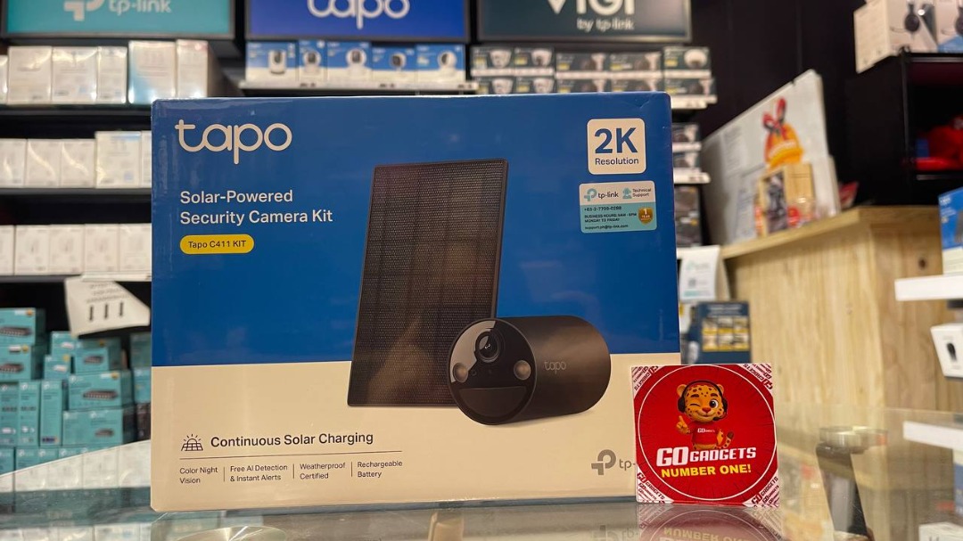 TP-Link Tapo C411 Black Kit Solar-Powered Security Camera Kit ...