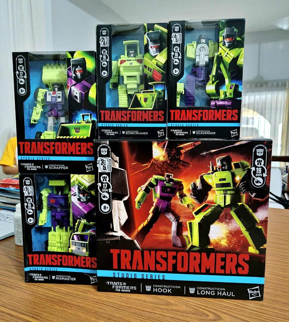 Transformers Studio Series 86 Movie Devastator Full Set + Upgrades NEW ...